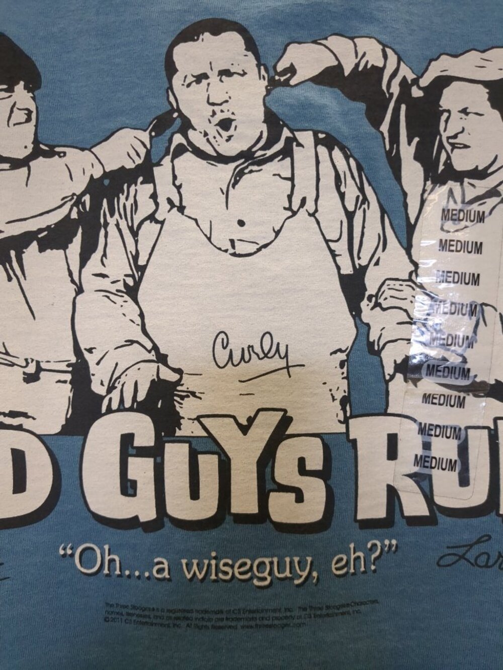 Vintage Old Guys Rule Three Stooges Short  Sleeve Tee Shirt - Picture 5 of 10